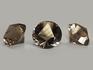 Комплект огранки дымчатого кварца (раухтопаза) из 3 камней (31,65 ct), 8701, фото 1
