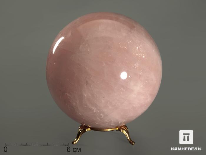 Шар из розового кварца, 107 мм, 8768, фото 1