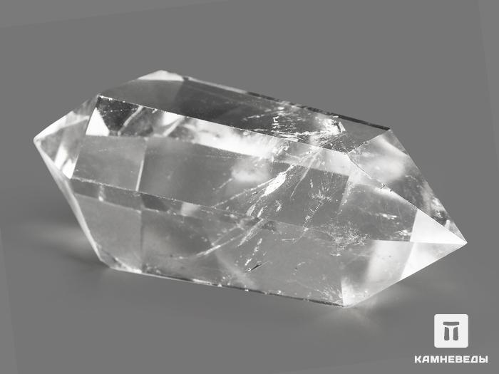 Горный хрусталь (кварц) в форме двухголового кристалла, 7-8,5 см (60-70 г), 7558, фото 2