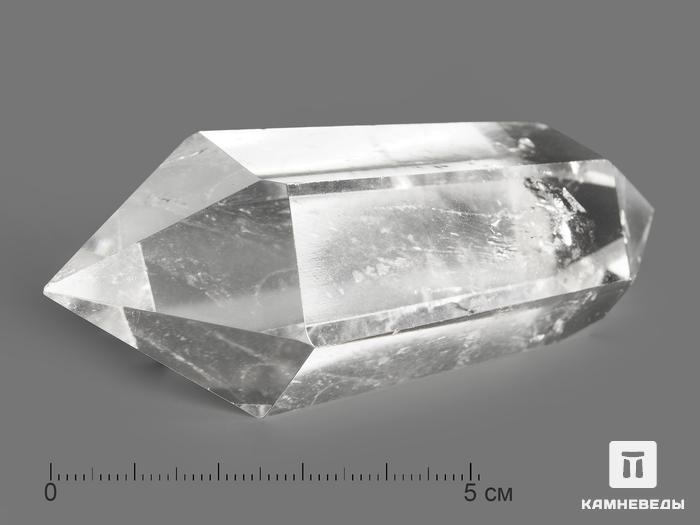 Горный хрусталь (кварц) в форме двухголового кристалла, 7-8,5 см (60-70 г), 7558, фото 1