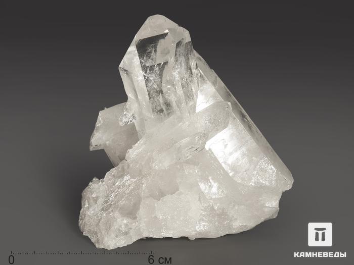 Горный хрусталь (кварц), сросток кристаллов 9х7,5х4,5 см, 10-99/11, фото 1