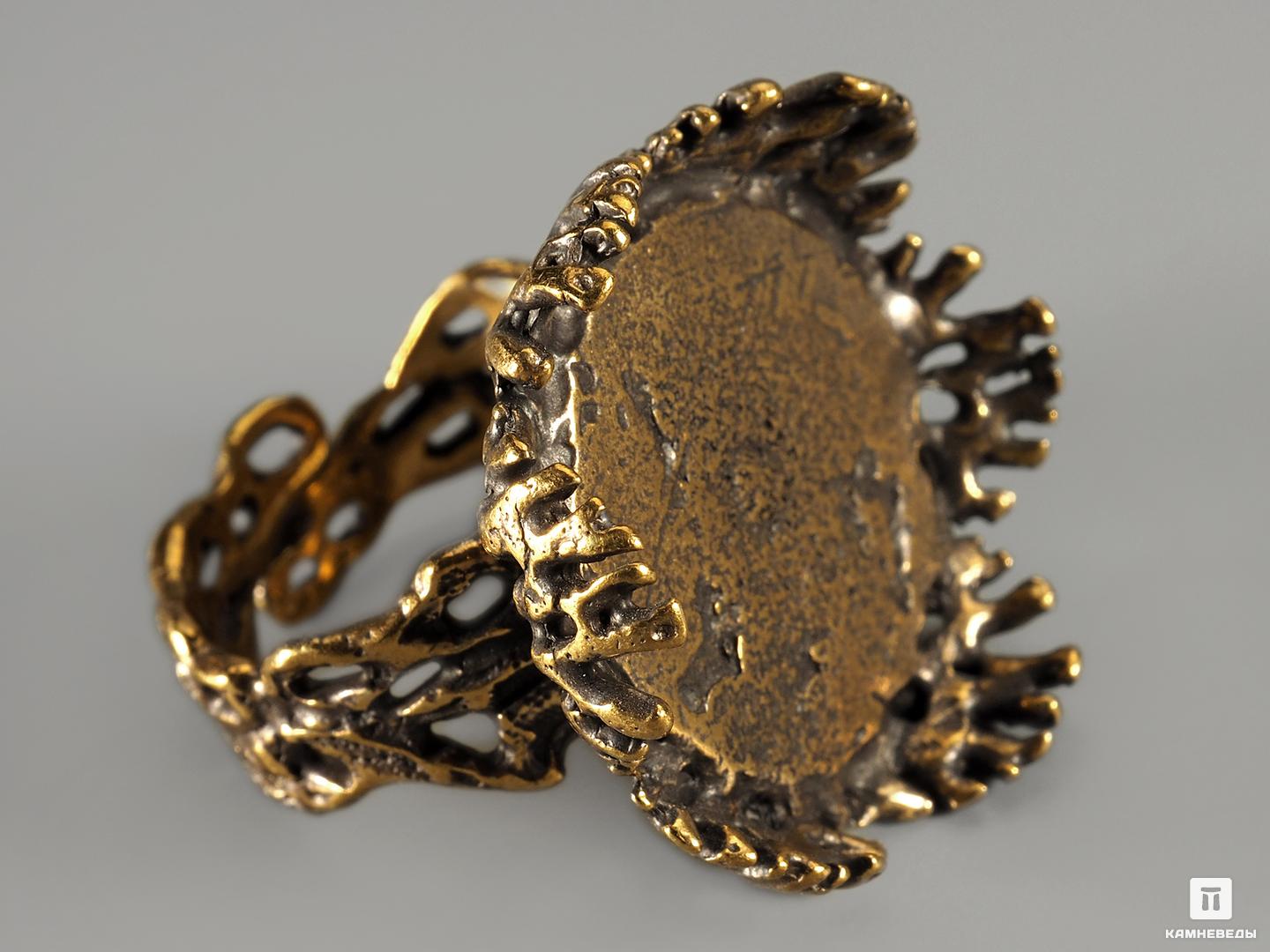 Фурнитура «Основа для кольца» кольца зажимные металл в шкатулке бронза 880 шт 8х8х2 см