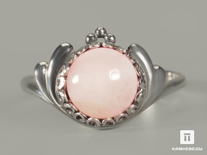 Кольцо с розовым опалом, 8975, фото 2