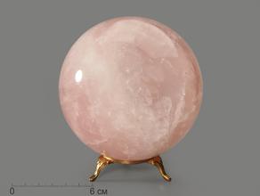 Шар из розового кварца, 113 мм