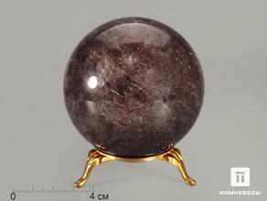 Шар из клубничного кварца, 71 мм