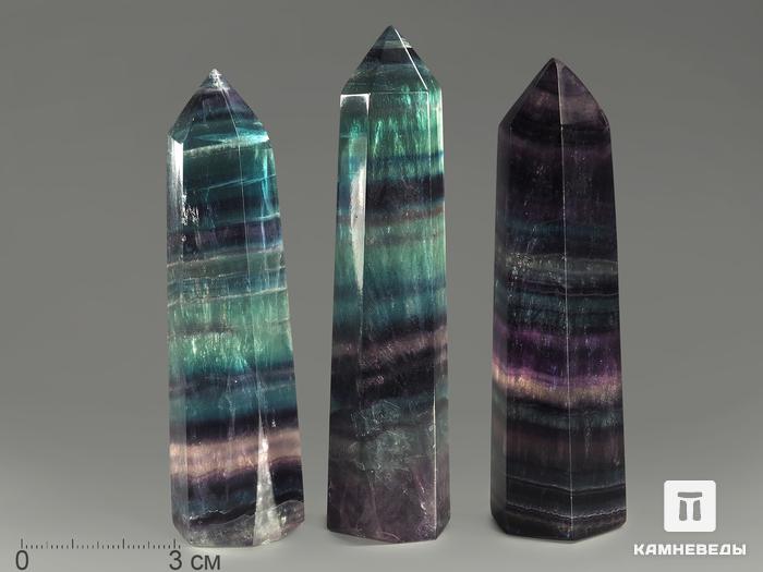 Флюорит, полированный в форме кристалла, 9-10 см (110-120 г), 9132, фото 2