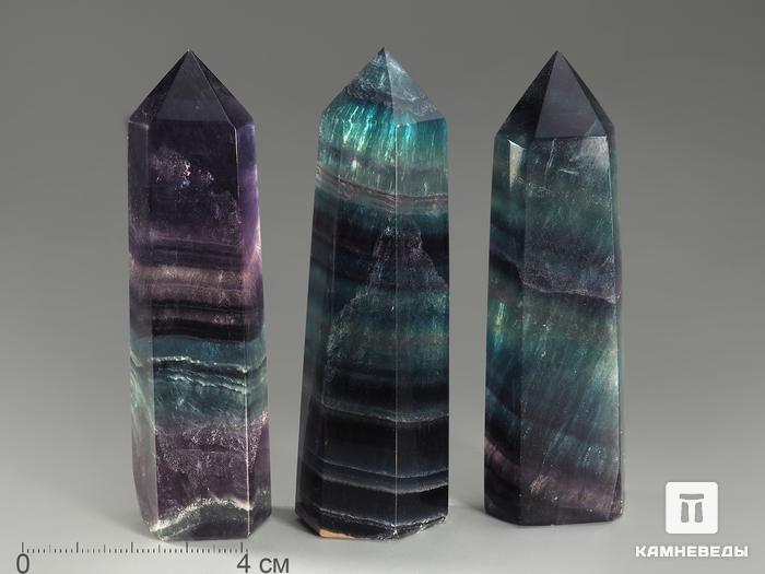 Флюорит, полированный в форме кристалла, 8-9 см (100-110 г), 9133, фото 2