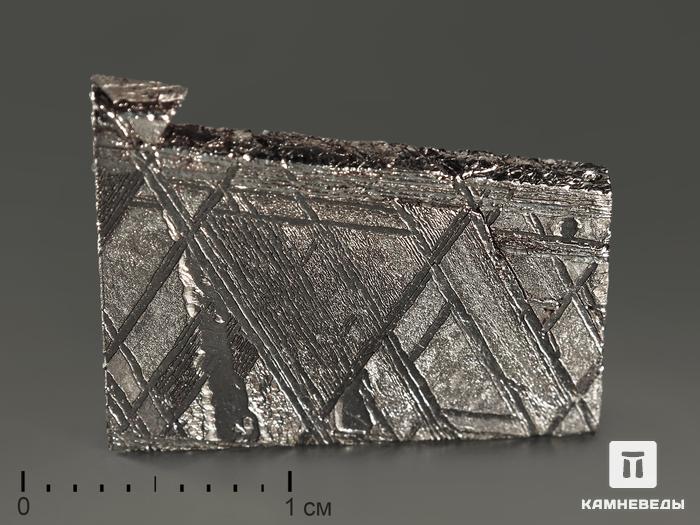 Метеорит Muonionalusta, пластина 2х1,5х0,1 см, 9325, фото 1