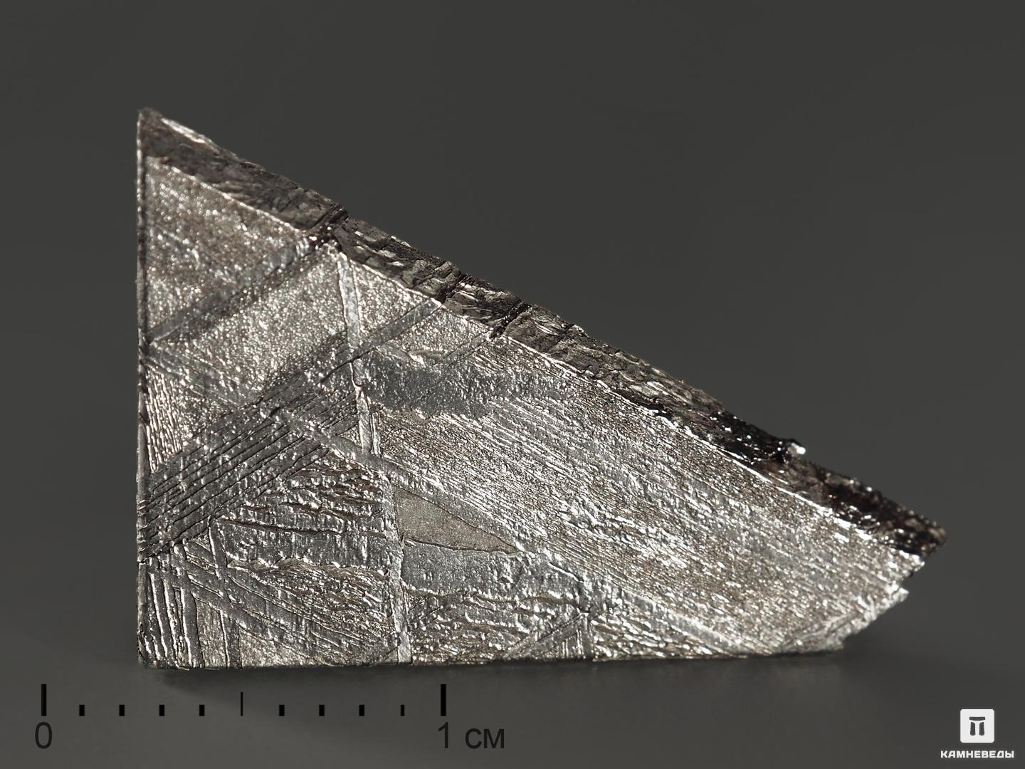 Метеорит Muonionalusta, пластина 2,4х1,3х0,1 см, 9324, фото 1