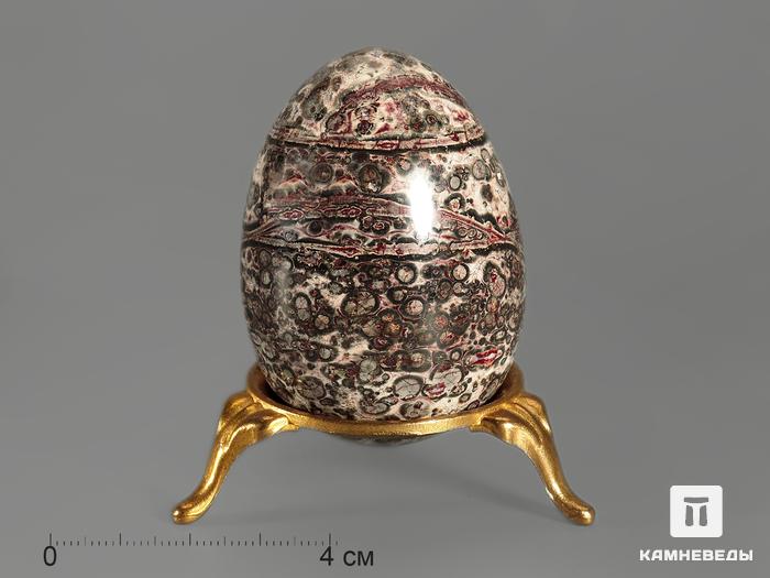 Яйцо из леопардовой яшмы, 6х4,3 см, 5927, фото 2