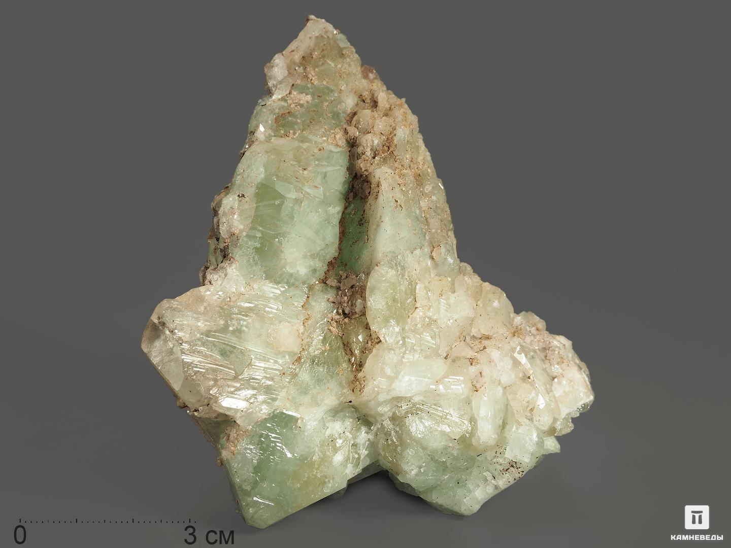 Датолит, сросток кристаллов 10,2х9,1х6,3 см