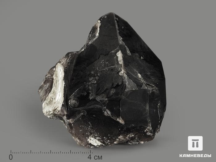 Морион (чёрный кварц), кристалл 7,4х5,3х4,2 см, 9353, фото 1