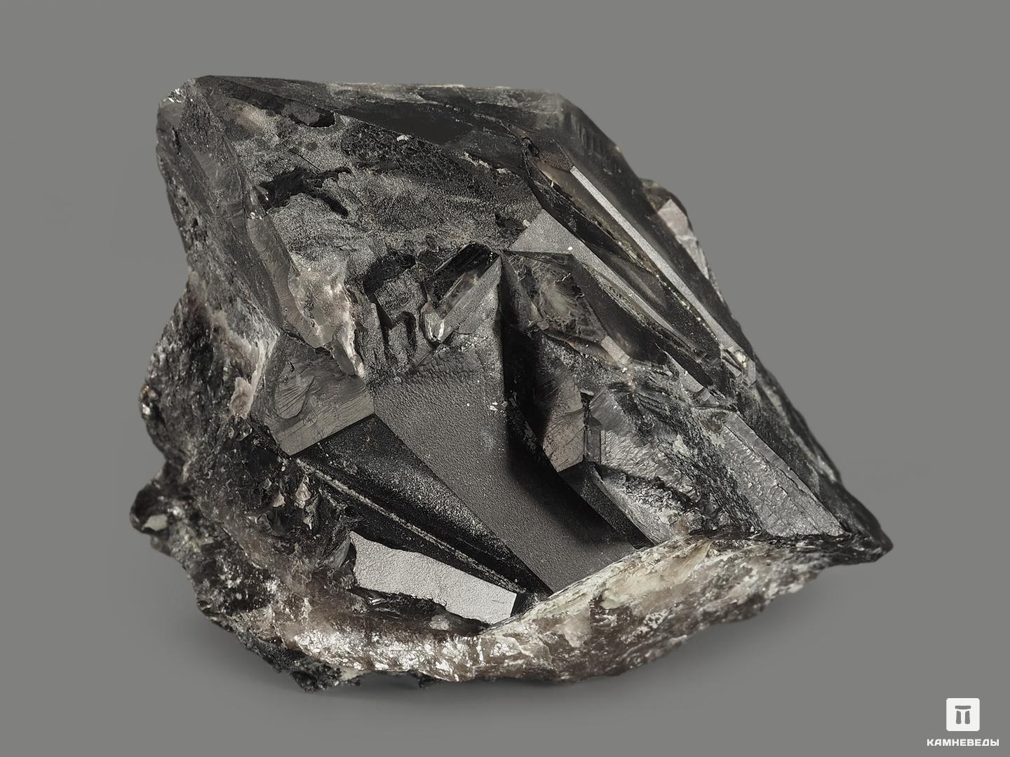 Морион (чёрный кварц), кристалл 7,4х5,3х4,2 см, 9353, фото 2