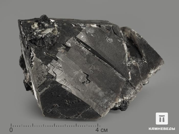 Морион (чёрный кварц), кристалл 8х6х4,2 см, 9362, фото 1