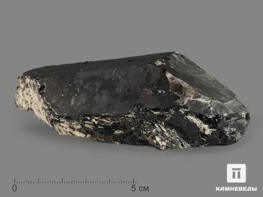 Морион (чёрный кварц). Морион (чёрный кварц), кристалл 10,7х3,8х3,3 см