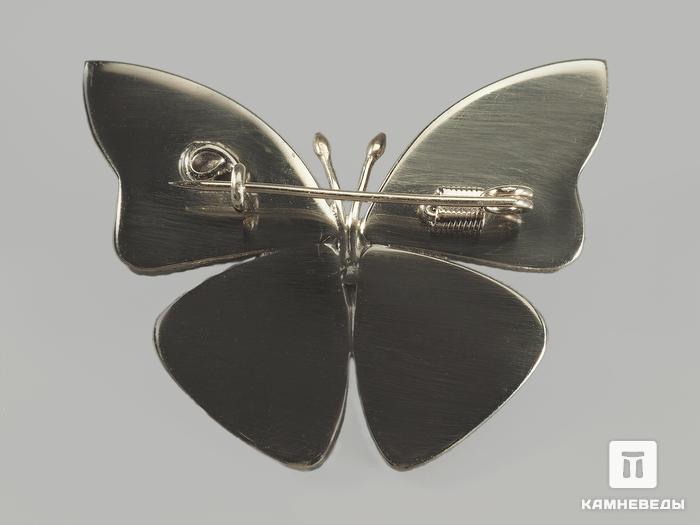 Брошь «Бабочка» с лазуритом, 3,9х3,4 см, 1221, фото 2