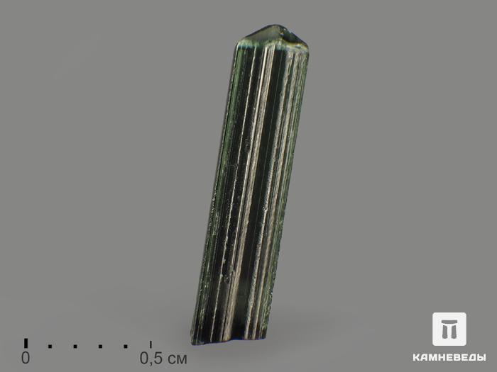 Турмалин (индиголит), кристалл 1,3х0,3 см, 9439, фото 2