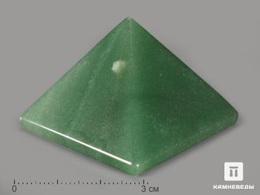 Авантюрин. Пирамида из зелёного авантюрина 4х4 см