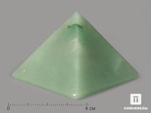 Пирамида из зелёного авантюрина, 5х5 см
