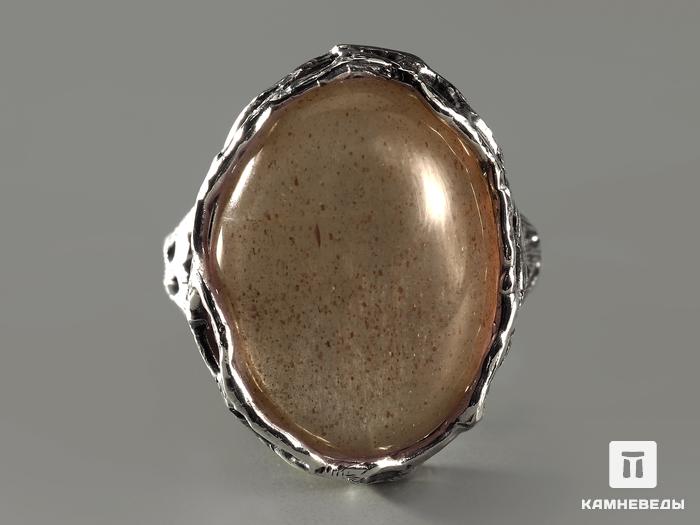 Кольцо с лунным камнем с эффектом солнечного камня, 9595, фото 2
