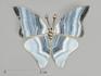 Брошь «Бабочка» с агатом, 4,4х3,6 см, 9705, фото 1