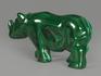 Носорог из малахита, 8,9х3,8х1,8 см, 609, фото 2