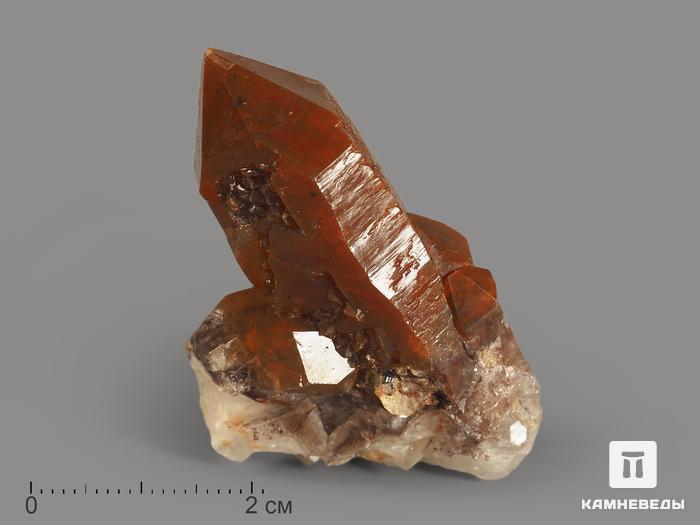 Красный кварц, кристалл 5,1х3х2,1 см, 9989, фото 1