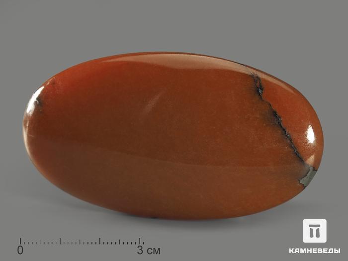 Ангидрит, галька полированная 8,5х4,4х2,2 см, 9455, фото 1