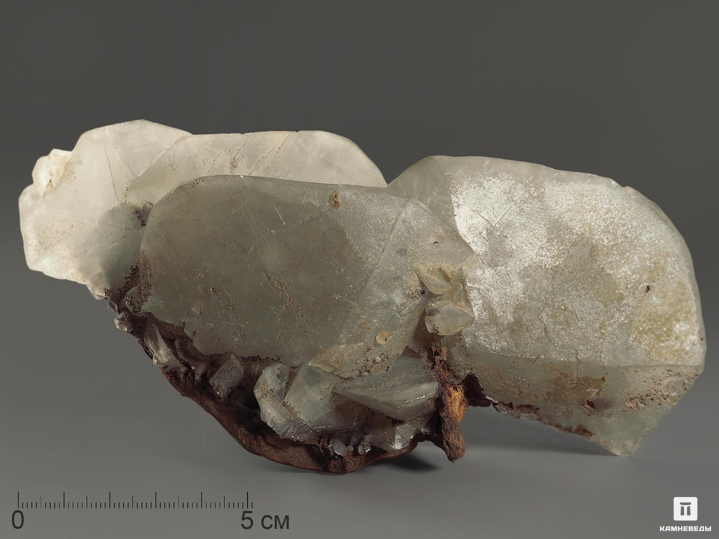 Кальцит, сросток кристаллов на породе 14,9х7,2х4,7 см тайна ледяных кристаллов от арктики до антарктики