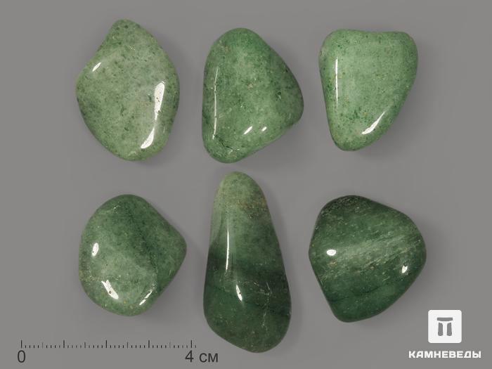 Авантюрин зелёный (тёмный), крупная галтовка 3-4 см (15-20 г), 6214, фото 1