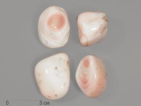 Агат розовый, крупная галтовка 3,5-4,5 см (40-45 г)