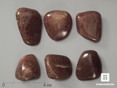 Авантюрин. Авантюрин красный (тёмный), крупная галтовка 3-4,5 см (15-20 г)