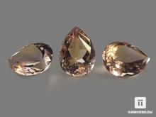 Комплект огранки аметрина из 3 камней (25 ct)