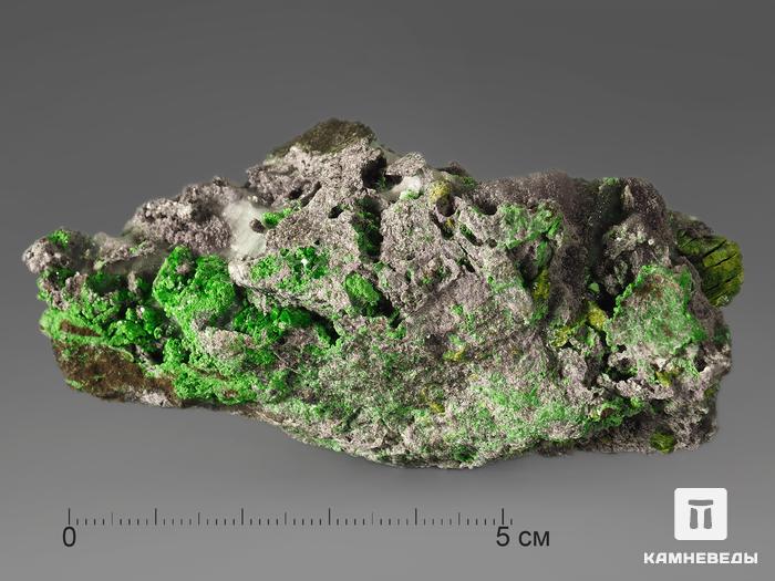 Уваровит (зелёный гранат) с титанитом, 8,7х3,9х2,2 см, 698, фото 1