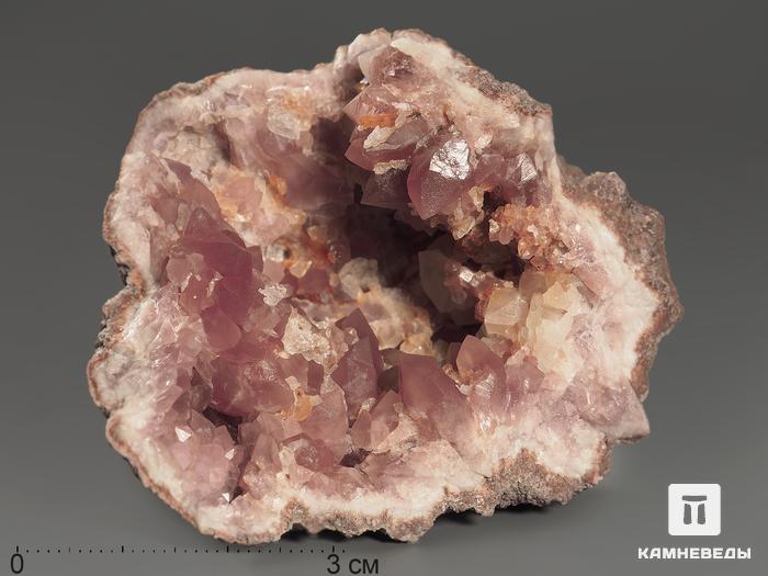 Розовый аметист, жеода 6,4х6,3х3,9 см, 10203, фото 1