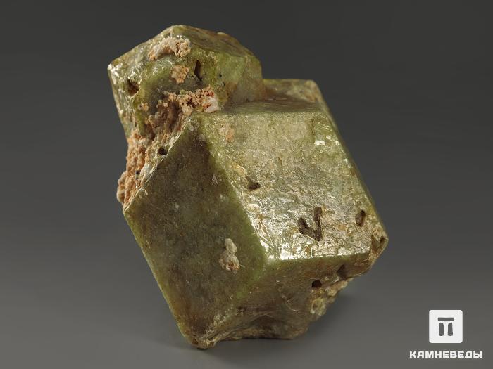 Гроссуляр (зелёный гранат), сросток кристаллов 4,3х3,5х3,1 см, 10218, фото 2