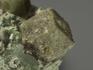 Кристаллы гроссуляра (зелёного граната) в породе, 4,2х2,9х2,2 см, 10254, фото 3