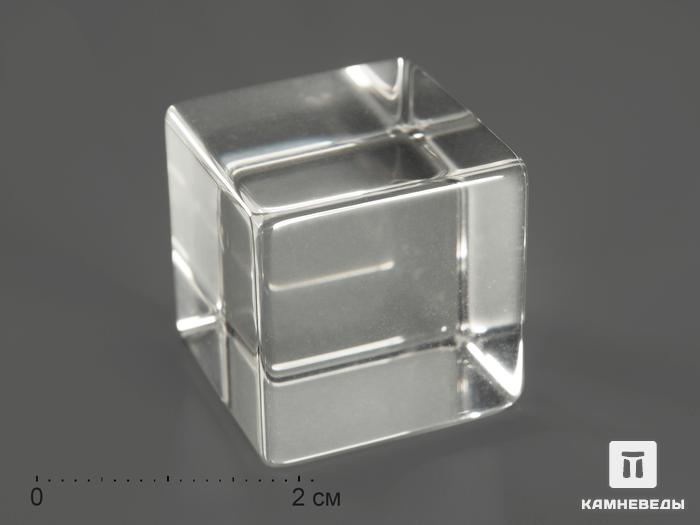 Кубик из горного хрусталя высшего сорта, 2х2 см, 10538, фото 1