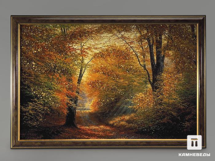 Картина с янтарём «Лес», 10549, фото 1