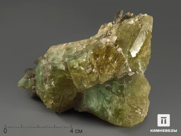 Датолит с кристаллами кварца, 8,7х8х2,8 см, 10405, фото 1