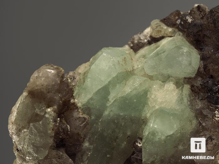 Датолит с кристаллами кварца и кальцита, 7,6х6,4х4 см, 10393, фото 2