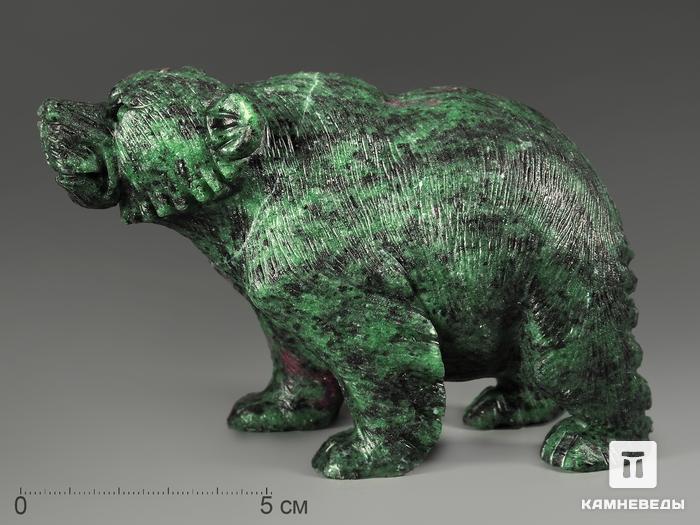 Медведь из цоизита, 11,5х7,7х5,4 см, 10581, фото 1