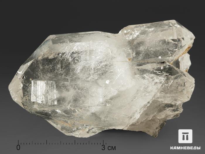 Горный хрусталь, сросток двухголовых кристаллов 6,7х4,1х1,8 см, 10861, фото 4