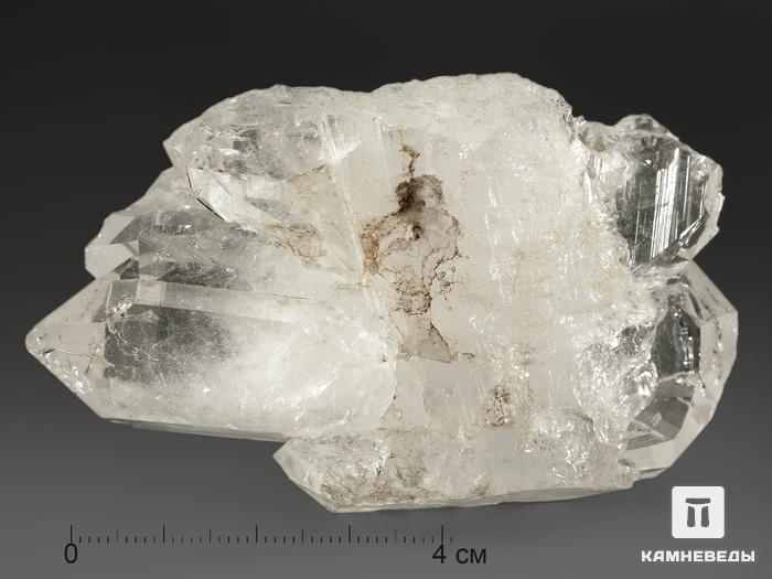 Горный хрусталь (кварц), сросток двухголовых кристаллов 7,9х4,7х2,3 см, 10860, фото 3