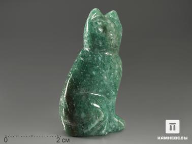 Авантюрин. Кошка из авантюрина зеленого, 5х2,7х1,8 см