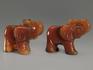 Слон из сердолика, 4,2х3х1,6 см, 10939, фото 3
