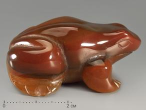 Лягушка из сердолика, 4,9х3,8х2,3 см