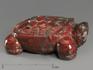 Черепаха из красной яшмы, 5х3,5х2 см, 23-242, фото 1