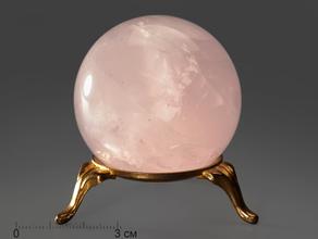 Шар из розового кварца, 52-53 мм