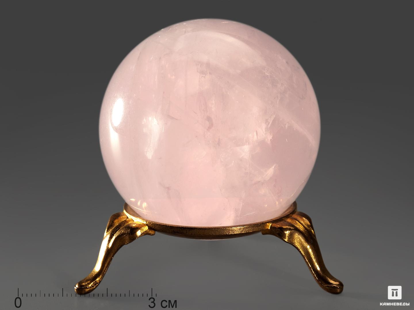 Шар из розового кварца, 52-53 мм, 10951, фото 2